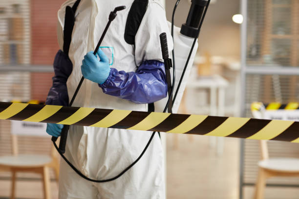 Professional Sewage Cleanup technician working in Four Lakes, WA